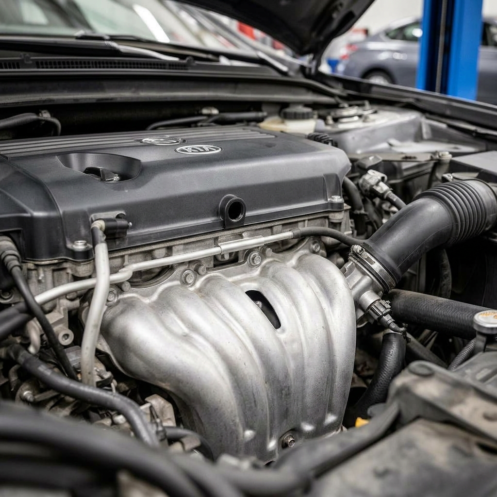 Clean, dry engine after oil leak repair at DKD Grease N Gears
